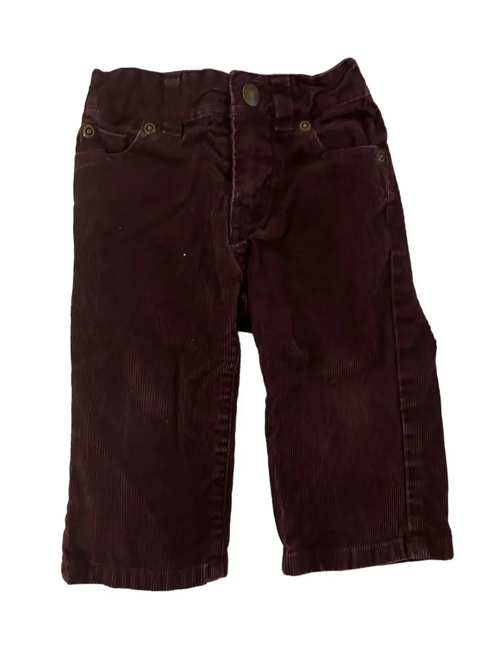 Janie And Jack Maroon Corduroy